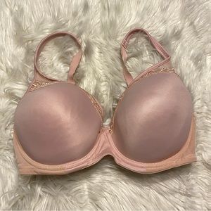 Soma 34DDD Bra Pink Breathe Beautifully Full Coverage Underwire Back Closure